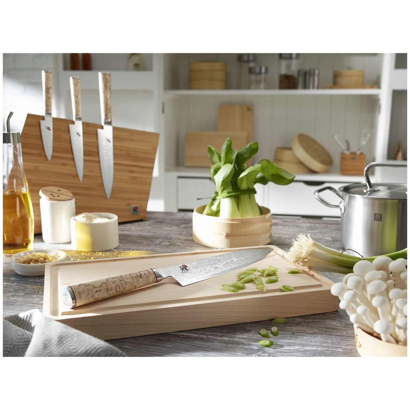 MIYABI Messenblok, Leeg, Bamboe 4 MIYABI Messenblok, Leeg, Bamboe - Afbeelding 2