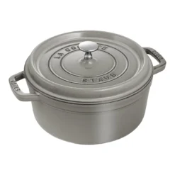 Staub Gietijzeren Braadpan 24 Cm / 3,8 L, Rond, Grafietgrijs