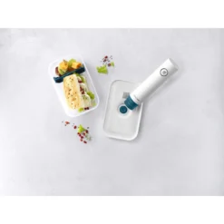 Zwilling Vacuüm Brooddoos M, Kunststof, Semitransparan-La-Mer Blauw -Heet Kook Verkoop 272683 ECO LunchBox M Plastik Top O1 0002