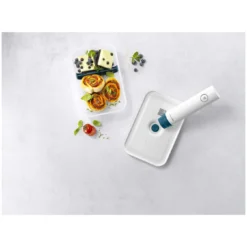 Zwilling Vacuüm Brooddoos L Plat, Kunststof, Semitransparan-La-Mer Blauw 13 Zwilling Vacuüm Brooddoos L Plat, Kunststof, Semitransparan-La-Mer Blauw -Heet Kook Verkoop 272693 MODERN Flat Lunchbox TRANSPARENT TOP H2 002