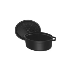 Staub Gietijzeren Braadpan 37 Cm / 8 L, Ovaal, Zwart -Heet Kook Verkoop 40500 231 0 6 3