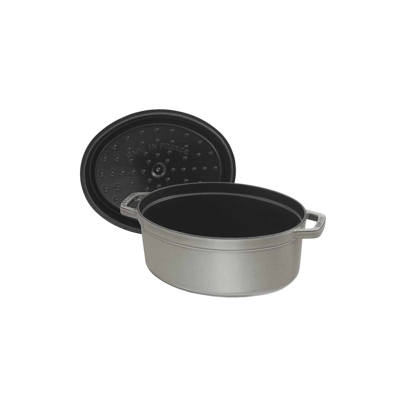Staub Gietijzeren Braadpan 31 Cm / 5,5 L, Ovaal, Grafietgrijs 4 Staub Gietijzeren Braadpan 31 Cm / 5,5 L, Ovaal, Grafietgrijs - Afbeelding 2