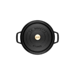 Staub Gietijzeren Braadpan 20 Cm / 2,2 L, Rond, Zwart -Heet Kook Verkoop 40500 241 0 8 5