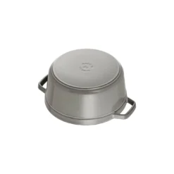 Staub Gietijzeren Braadpan 24 Cm / 3,8 L, Rond, Grafietgrijs -Heet Kook Verkoop 40500 246 0 6