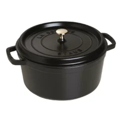 Staub Gietijzeren Braadpan 28 Cm / 6,75 L, Rond, Zwart