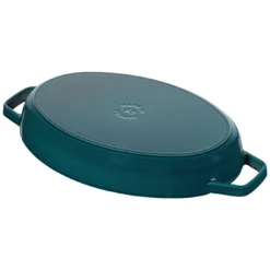 Staub Ovenschaal Met Deksel 33 Cm, Ovaal, La-mer -Heet Kook Verkoop 40501 125 0 4