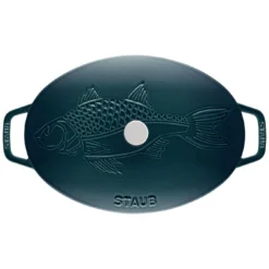 Staub Ovenschaal Met Deksel 33 Cm, Ovaal, La-mer -Heet Kook Verkoop 40501 125 0 5