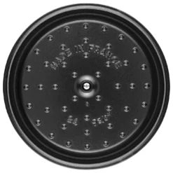 Staub Gietijzeren Braadpan 24 Cm / 3,8 L, Rond, White Truffle -Heet Kook Verkoop 40501 412 0 6