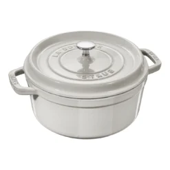 Staub Gietijzeren Braadpan 28 Cm / 6,75 L, Rond, White Truffle