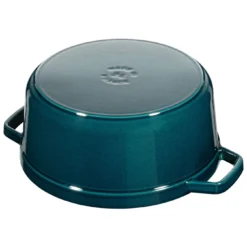 Staub Gietijzeren Braadpan 24 Cm / 3,8 L, Rond, La-mer -Heet Kook Verkoop 40508 654 0 2