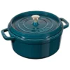 Staub Gietijzeren Braadpan 24 Cm / 3,8 L, Rond, La-mer -Heet Kook Verkoop 40508 654 0 6