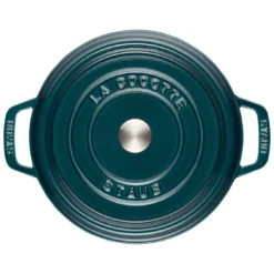 Staub Gietijzeren Braadpan 24 Cm / 3,8 L, Rond, La-mer -Heet Kook Verkoop 40508 654 0 8