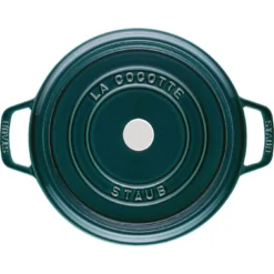 Staub Gietijzeren Braadpan 26 Cm / 5,25 L, Rond, La-mer -Heet Kook Verkoop 40509 137 0 4