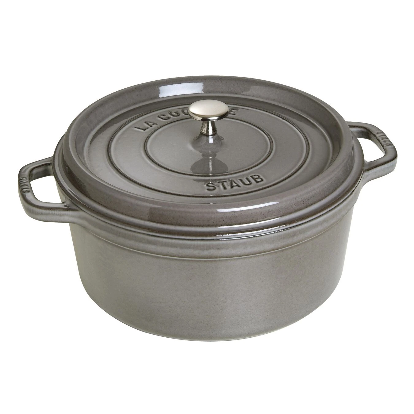 Staub Gietijzeren Braadpan 28 Cm / 6,75 L, Rond, Grafietgrijs 3 Staub Gietijzeren Braadpan 28 Cm / 6,75 L, Rond, Grafietgrijs