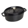 Staub Gietijzeren Braadpan 29 Cm / 4,25 L, Ovaal, Zwart -Heet Kook Verkoop 40509 315 0 1