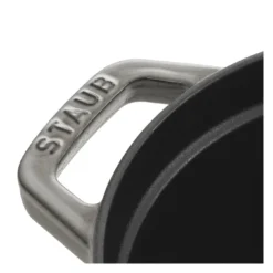 Staub Gietijzeren Braadpan 29 Cm / 4,25 L, Ovaal, Grafietgrijs -Heet Kook Verkoop 40509 317 0 3