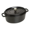 Staub Gietijzeren Braadpan 31 Cm / 5,5 L, Ovaal, Zwart -Heet Kook Verkoop 40509 319 0 1