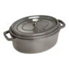 Staub Gietijzeren Braadpan 31 Cm / 5,5 L, Ovaal, Grafietgrijs 2 Staub Gietijzeren Braadpan 31 Cm / 5,5 L, Ovaal, Grafietgrijs -Heet Kook Verkoop 40509 320 1