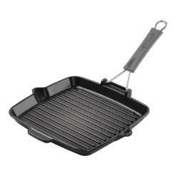 Staub Grillpan Met Schenktuit 24 X 24 Cm, Zwart