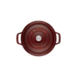 Staub Gietijzeren Braadpan 26 Cm / 5,25 L, Rond, Grenadine Rood -Heet Kook Verkoop 40509 355 0 2 1