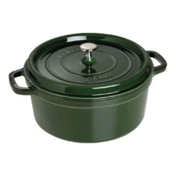 Staub Gietijzeren Braadpan 28 Cm / 6,75 L, Rond, Basilicum
