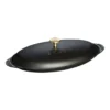 Staub Ovenschaal Met Deksel 31 Cm, Ovaal, Zwart -Heet Kook Verkoop 40509 400 0 1