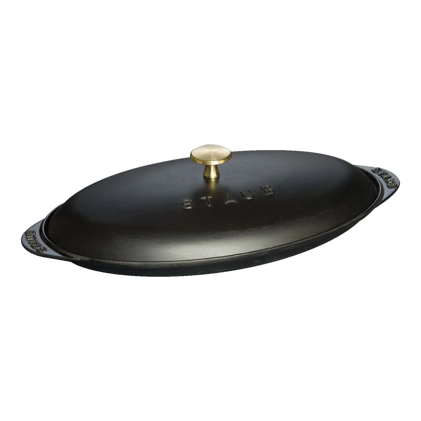 Staub Ovenschaal Met Deksel 31 Cm, Ovaal, Zwart 3 Staub Ovenschaal Met Deksel 31 Cm, Ovaal, Zwart