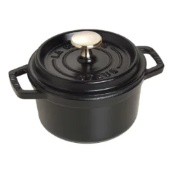 Staub Gietijzeren Braadpan 14 Cm / 800 Ml, Rond, Zwart