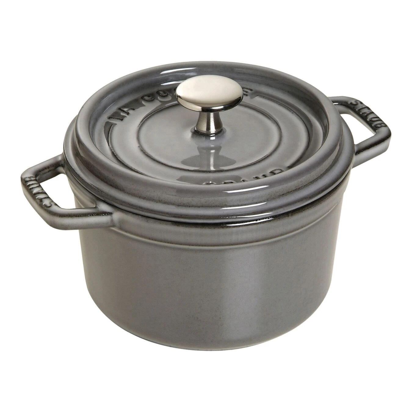 Staub Gietijzeren Braadpan 16 Cm / 1,25 L, Rond, Grafietgrijs 3 Staub Gietijzeren Braadpan 16 Cm / 1,25 L, Rond, Grafietgrijs