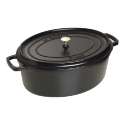 Staub Gietijzeren Braadpan 41 Cm / 12 L, Ovaal, Zwart