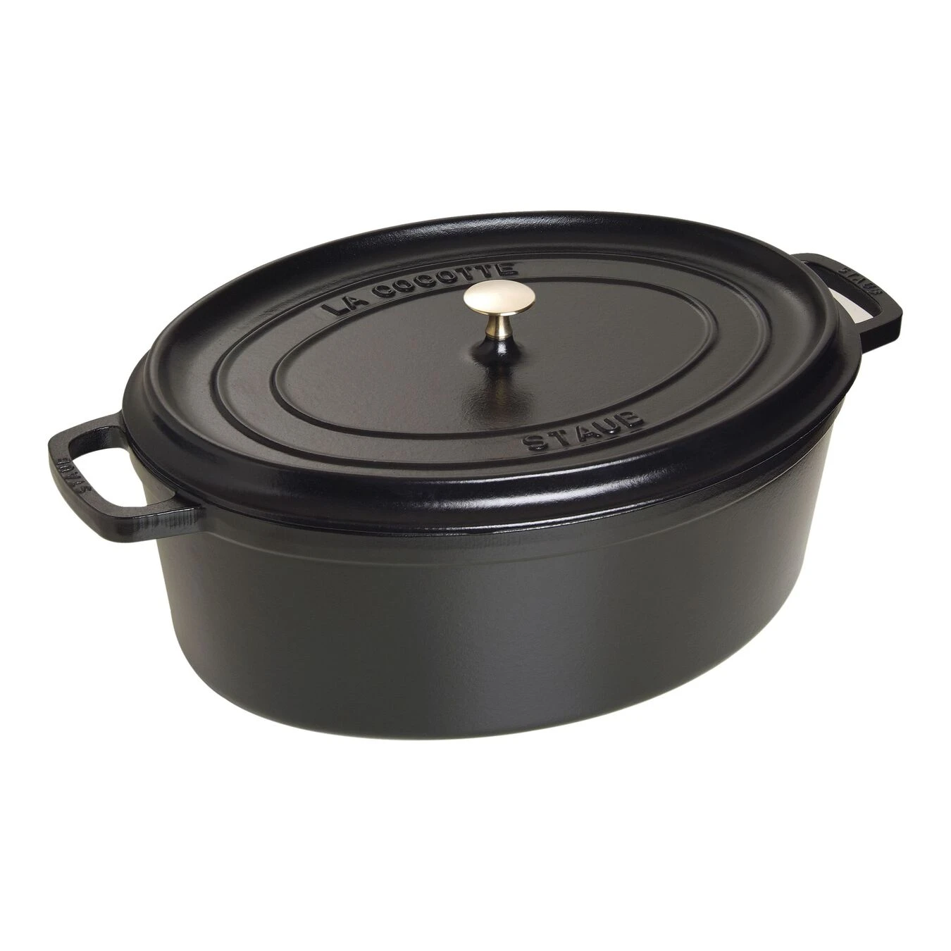 Staub Gietijzeren Braadpan 41 Cm / 12 L, Ovaal, Zwart 3 Staub Gietijzeren Braadpan 41 Cm / 12 L, Ovaal, Zwart