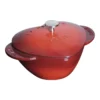 Staub Gietijzeren Braadpan 20 Cm / 1,75 L, Hart, Kersenrood -Heet Kook Verkoop 40509 798 0 1