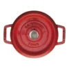 Staub Gietijzeren Braadpan 18 Cm / 1,7 L, Rond, Kersenrood -Heet Kook Verkoop 40509 814 0 1