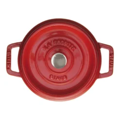 Staub Gietijzeren Braadpan 18 Cm / 1,7 L, Rond, Kersenrood