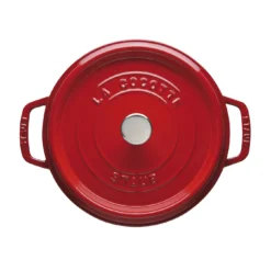 Staub Gietijzeren Braadpan 28 Cm / 6,75 L, Rond, Kersenrood -Heet Kook Verkoop 40509 835 0 3