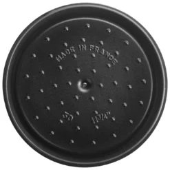 Staub Gietijzeren Braadpan 30 Cm / 8,4 L, Rond, Grafietgrijs -Heet Kook Verkoop 40509 862 0 000000881