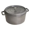 Staub Gietijzeren Braadpan 30 Cm / 8,4 L, Rond, Grafietgrijs