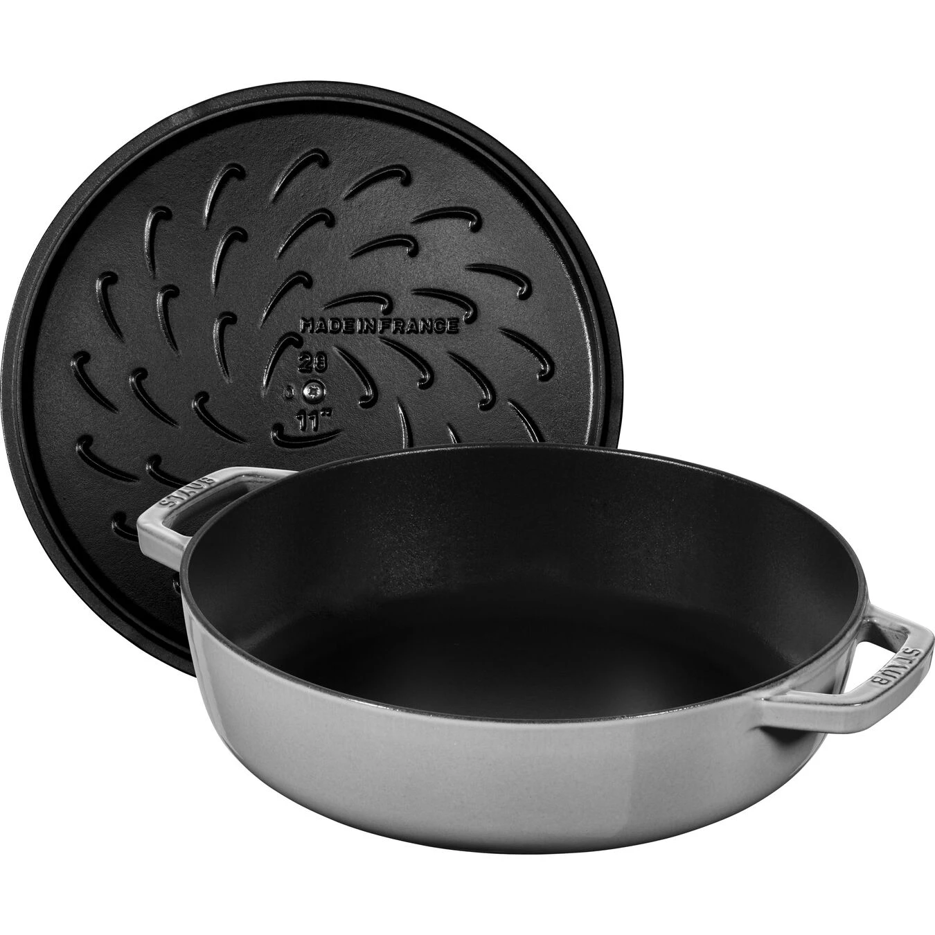 Staub Sauteerpan Chistera 24 Cm / 2,5 L, Grafietgrijs 5 Staub Sauteerpan Chistera 24 Cm / 2,5 L, Grafietgrijs - Afbeelding 3
