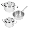 Demeyere Pannenset, 3-delig 1 Demeyere Pannenset, 3-delig -Heet Kook Verkoop 40850 729 0 01