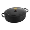 Ballarini Gietijzeren Braadpan 29 Cm / 4,5 L, Ovaal, Zwart -Heet Kook Verkoop 75003 545 0 000000918