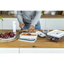 Zwilling Vacuümdoos S, Kunststof, Semitransparan-La-Mer Blauw -Heet Kook Verkoop 750052066