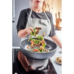 Demeyere Wok Vlakke Bodem Ceraforce 28 Cm -Heet Kook Verkoop 750057286