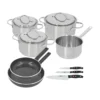 Demeyere Kookgerei- En Messenset, 9-Delig -Heet Kook Verkoop 9 delige startset 00016 SET BE